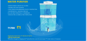 Zotezo Water Purifier Flash sale registartion