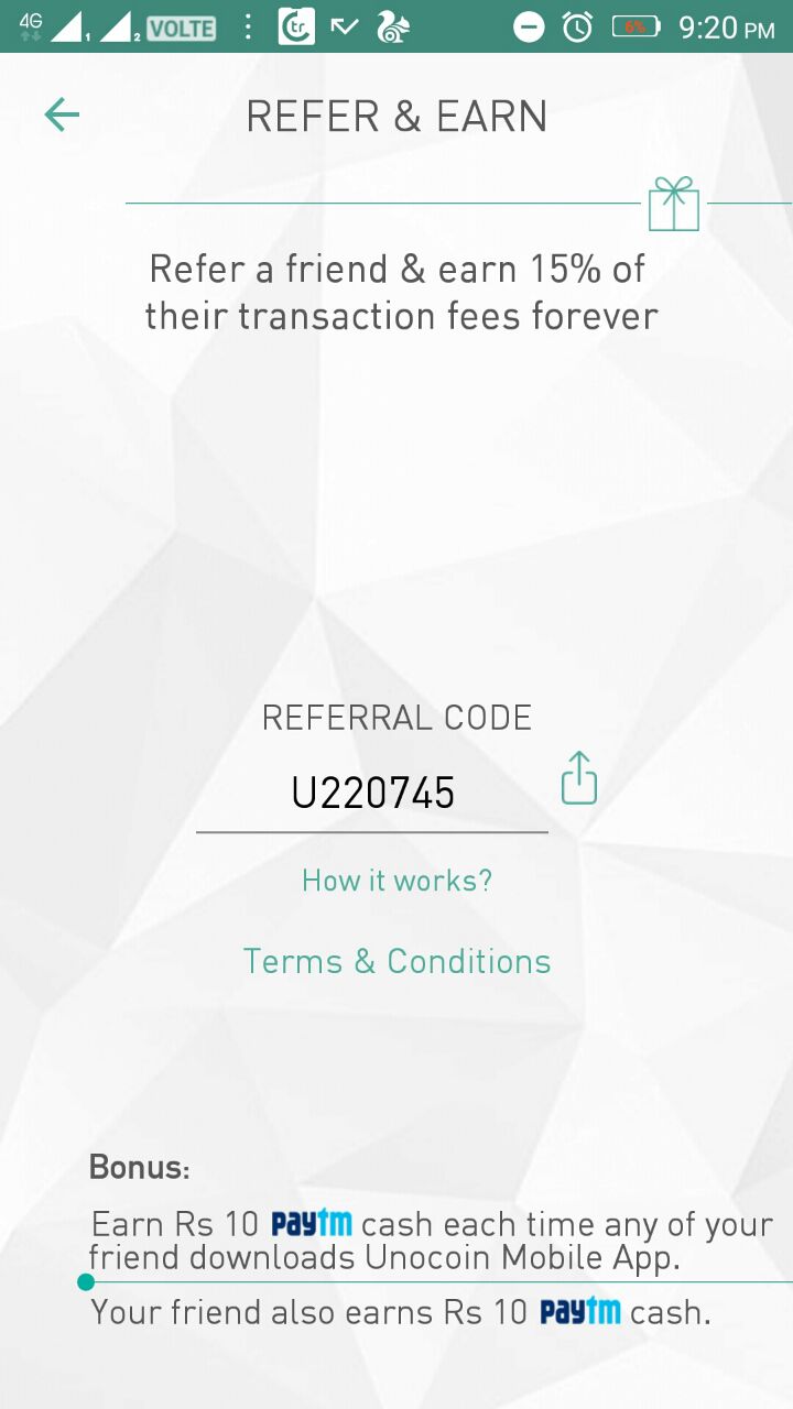 bitcoin india referral code